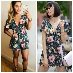 Zara floral romper